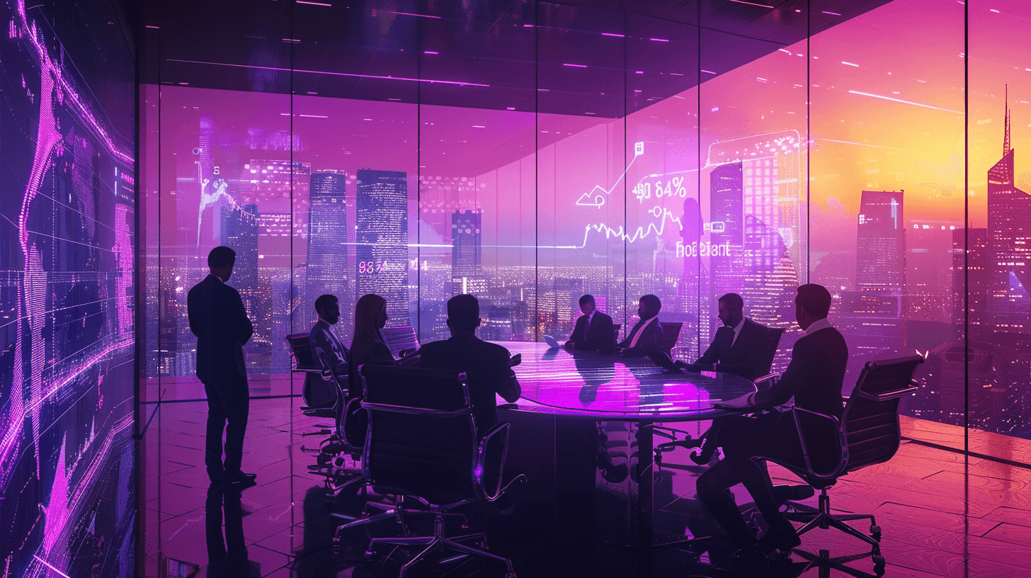 Futuristic boardroom